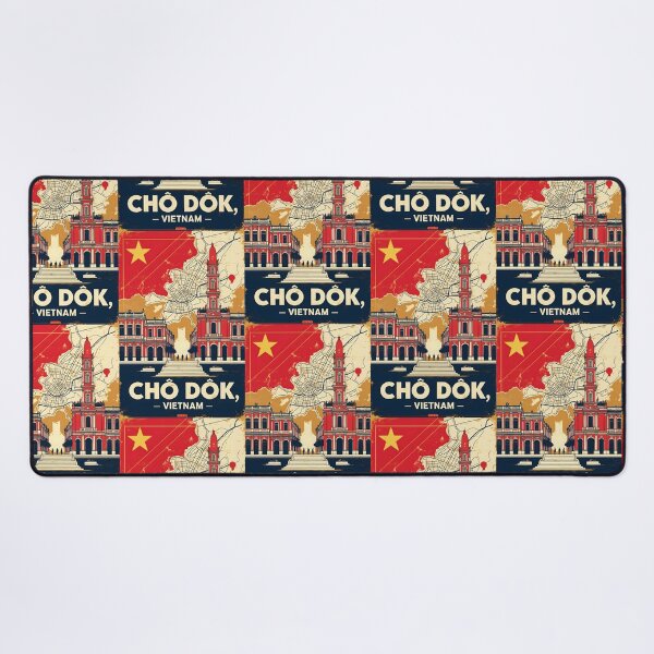 Item preview, Cho Dok Vietnam 1950s Retro Poster Tourism designed and sold by TravelersGems.