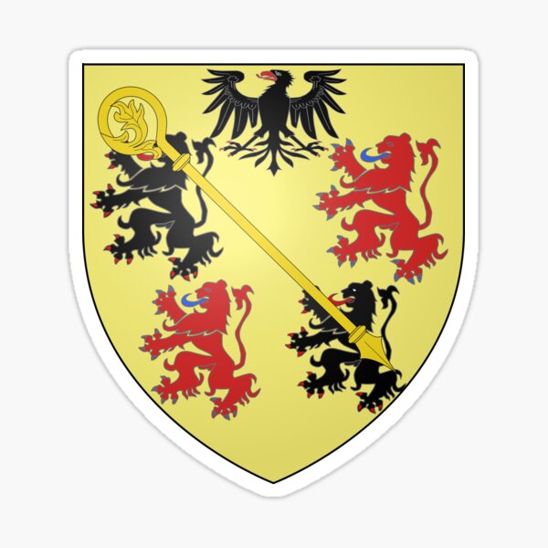Vista previa del artículo con la obra «Escudo de Armas de Maubeuge, Francia», diseñado y vendido por PZAndrews.