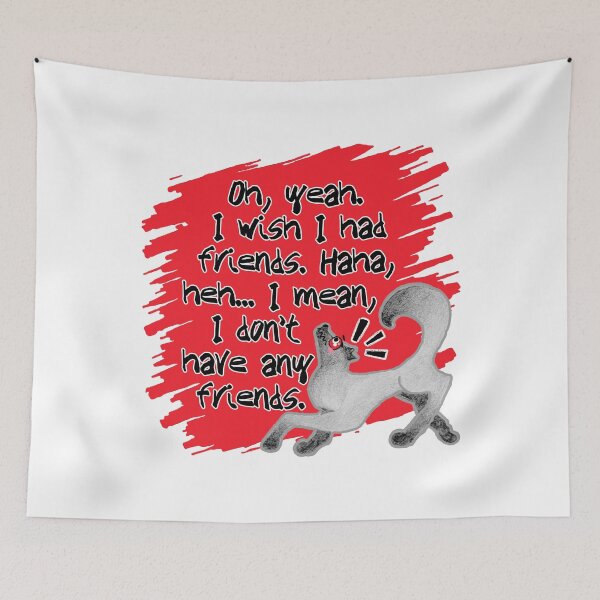 Item preview, Awkward Loona - I wish I had friends - White designed and sold by EvergreenRevolt.