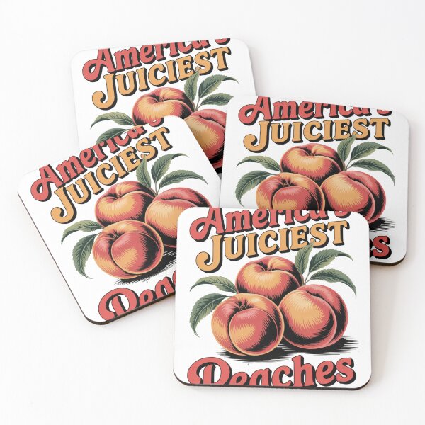 Item preview, AMERICAS JUICIEST PEACHES designed and sold by Wild Thunderbird.
