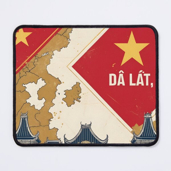 Item preview, Da Lat Vietnam 1950s Retro Poster Tourism designed and sold by TravelersGems.