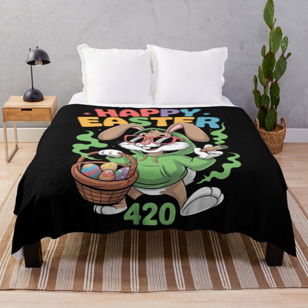 Item preview, Happy 420 Easter Funny Smoking Easter Bunny designed and sold by CruelShadesSt.
