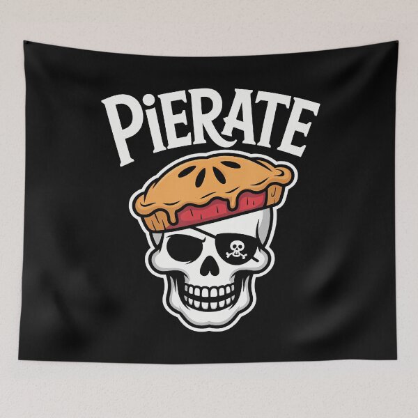 Item preview, Pierate Skull Pie Pirate Humor Art designed and sold by RuthSheila.