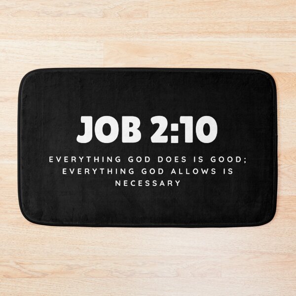 Item preview, Everything God Does Is Good – Job 2:10 White Typography Christian designed and sold by MoriaStore.