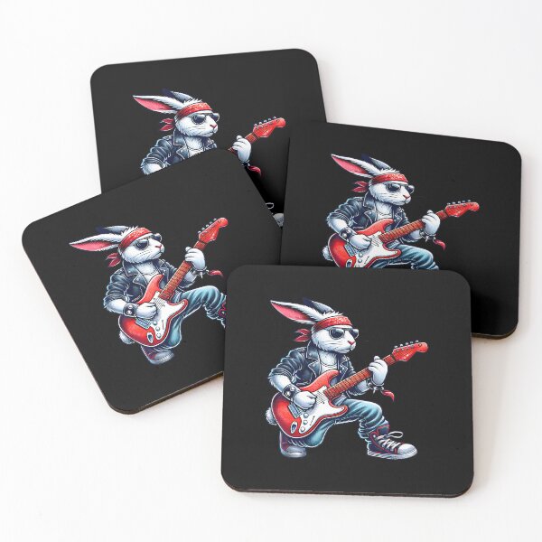 Item preview, Cute Punk Rabbit Rock'N Roll Goth Guitar Rock Star designed and sold by BrandyMegan.