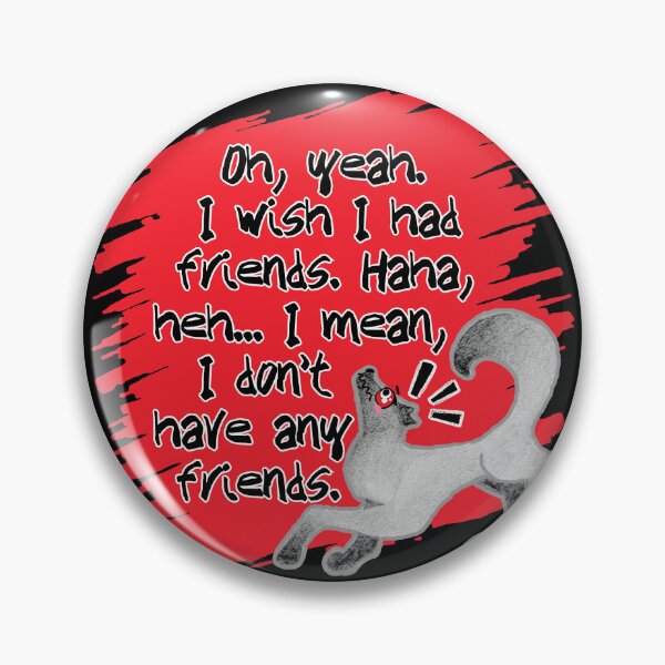 Item preview, Awkward Loona - I wish I had friends - Black designed and sold by EvergreenRevolt.