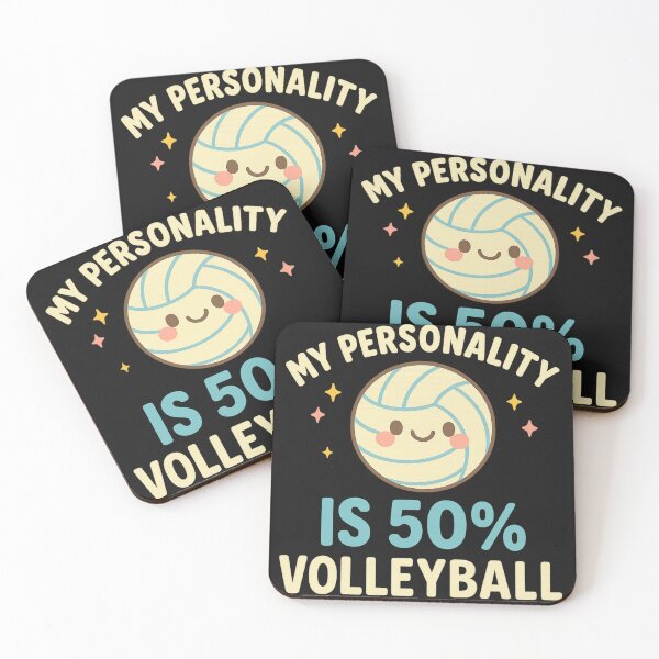 Item preview, My Personality Is 50% Volleyball – Cute Volleyball Lover Design designed and sold by Laughprints.