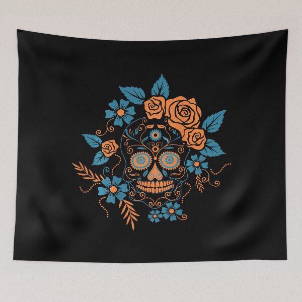 Item preview, Backprint Mexican Skull Skeleton Mexico designed and sold by RuthSheila.