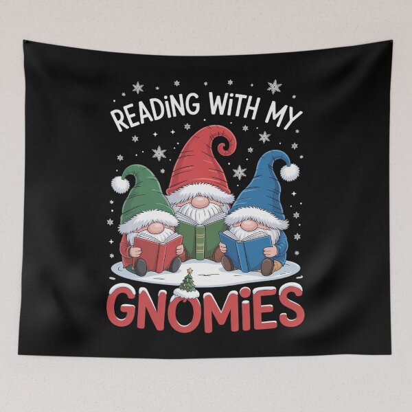 Item preview, Reading With My Gnomies Christmas Funny Gnomes Reading Books designed and sold by CruelShadesSt.