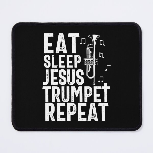 Item preview, Christian Trumpet Player Music Worship Fun Trumpeter Jesus designed and sold by SheilaAnjelica.