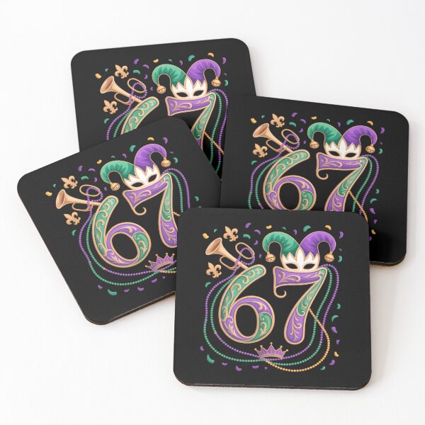 Item preview, Six Seven Carnaval Festival Meme 67 Mardi Gras Funny designed and sold by CruelShadesSt.