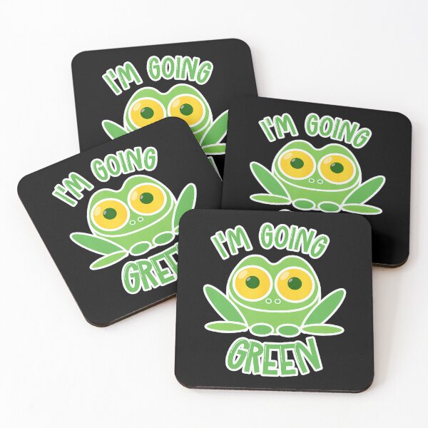 Item preview, I'M Going Green Cute Eco Frog Climate Change Save The Earth designed and sold by TommieJune.