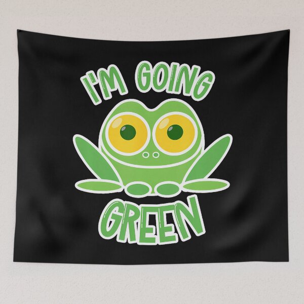 Item preview, I'M Going Green Cute Eco Frog Climate Change Save The Earth designed and sold by TommieJune.