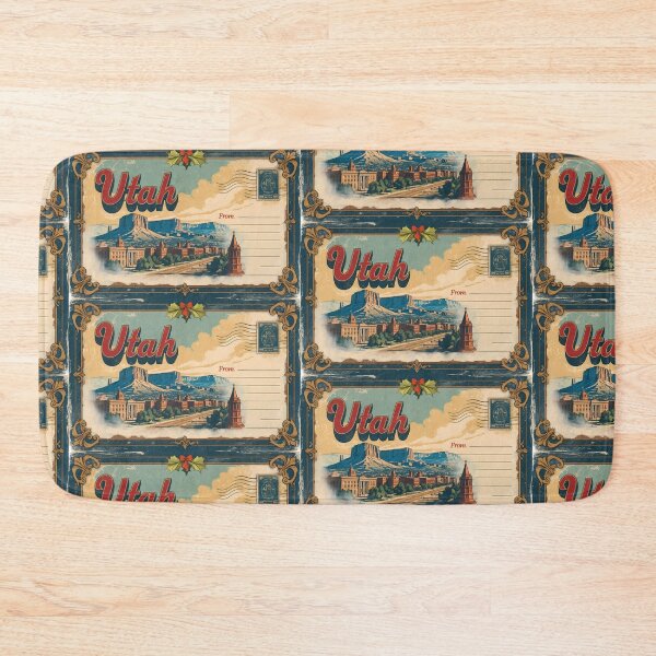 Item preview, Merry Christmas From Utah USA Postcard Greetings Retro Travel Vintage designed and sold by TravelPostcardGems.