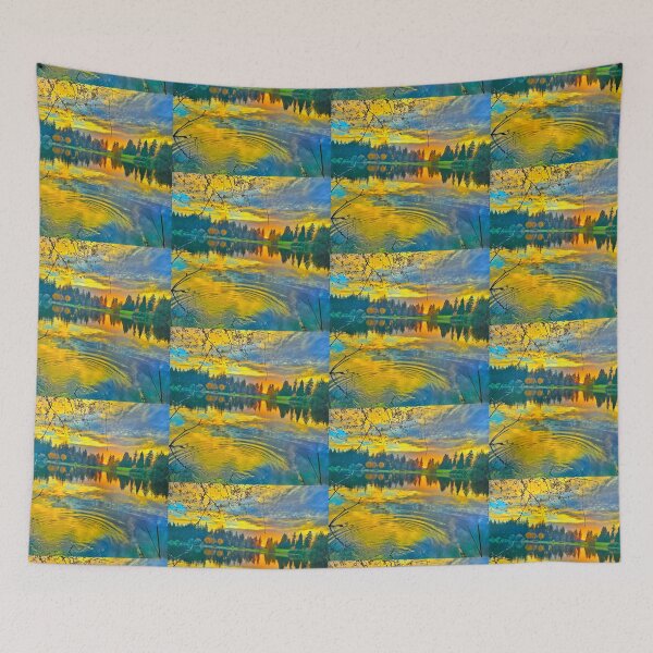 Item preview, Golden Hour Sunset on the Lake  designed and sold by KaleidoscopeMeg.
