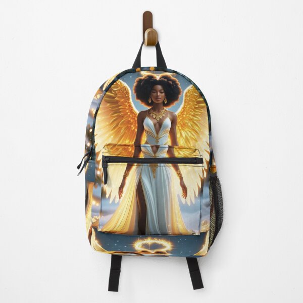 Item preview, Golden Christmas Angel | Divine Melanin Holiday Art designed and sold by Dannygirl999.