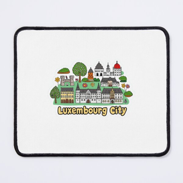 Item preview, Luxembourg City Map Outline | Minimalist Modern Sticker designed and sold by KiValuate.