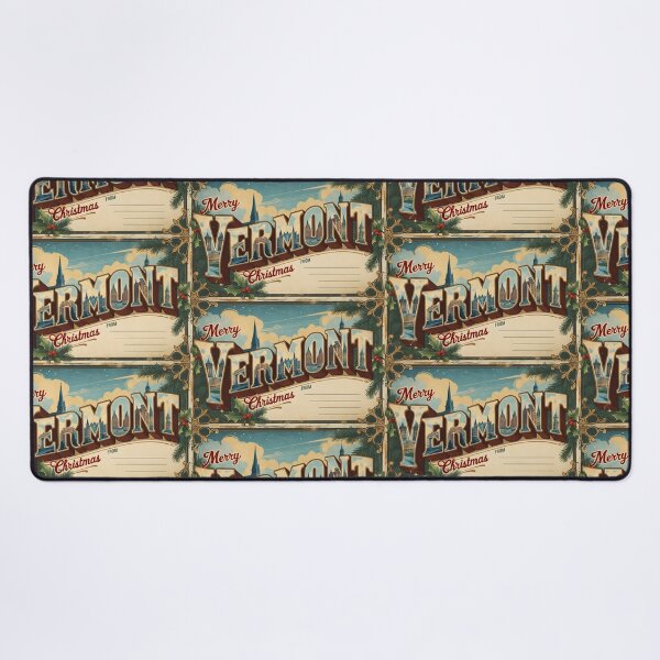 Item preview, Merry Christmas From Vermont USA Postcard Greetings Retro Travel Vintage designed and sold by TravelPostcardGems.