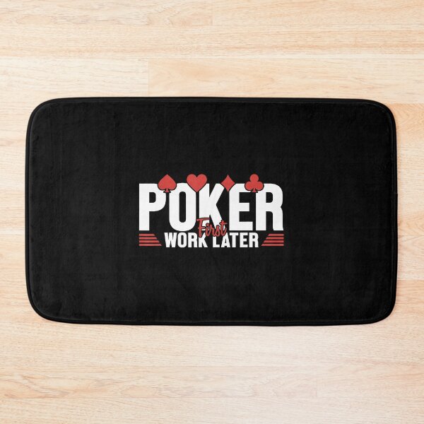 Artikelvorschau, Poker – Erst arbeiten, dann spielen – Pokerhände – Texas Holdem – Spieler – Poker entworfen und verkauft von BrandyMegan.