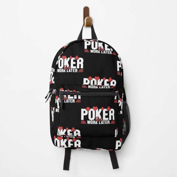 Artikelvorschau, Poker – Erst arbeiten, dann spielen – Pokerhände – Texas Holdem – Spieler – Poker entworfen und verkauft von BrandyMegan.