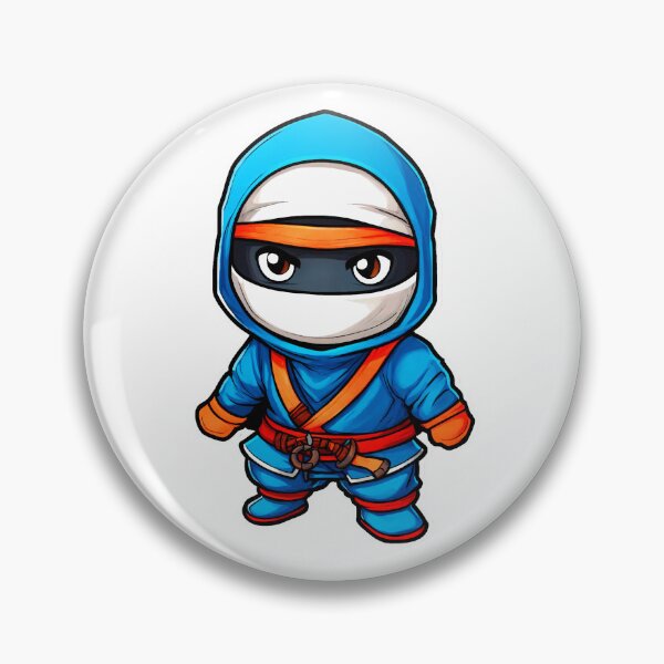 Item preview, Blue Chibi Ninja Warrior designed and sold by Shop Arts & Design.