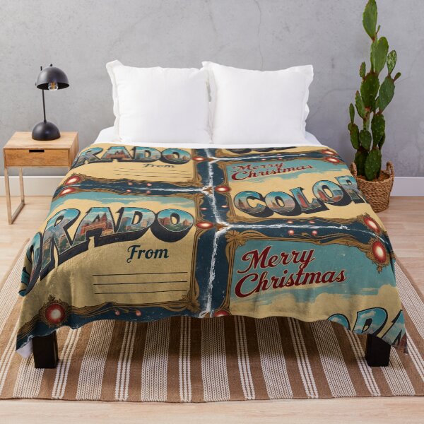 Item preview, Merry Christmas From Colorado USA Postcard Greetings Retro Travel Vintage designed and sold by TravelPostcardGems.