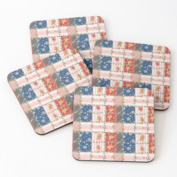 Item preview, Cozy Christmas Patchwork Gingerbread Pattern designed and sold by Dream Bloom Gallery.