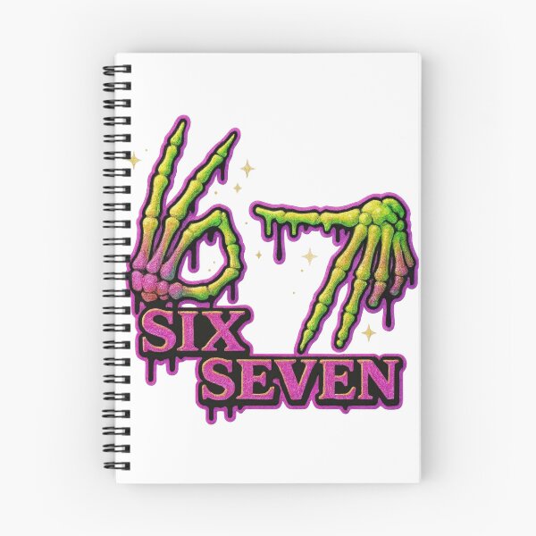 Item preview, Skeleton 6 7 Meme Viral Gen Alpha designed and sold by SaltedBeachPaperie.