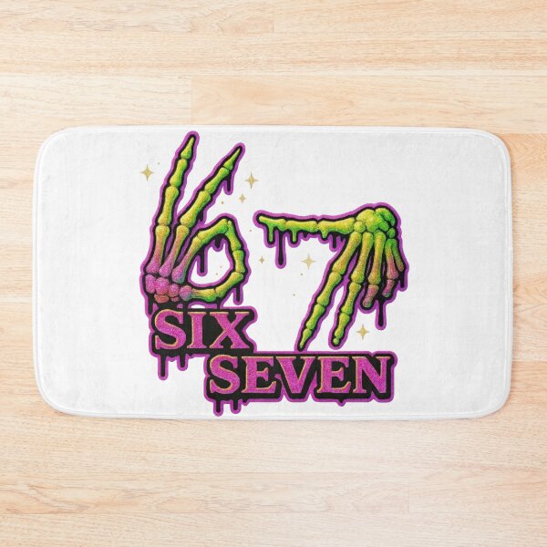 Item preview, Skeleton 6 7 Meme Viral Gen Alpha designed and sold by SaltedBeachPaperie.