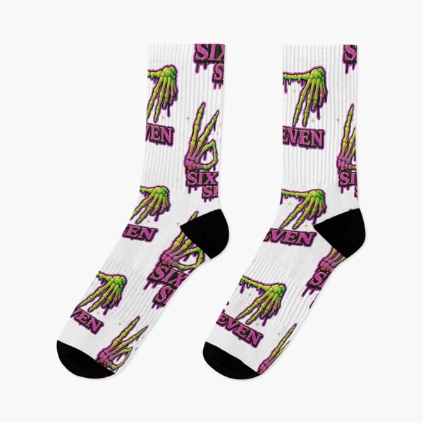 Item preview, Skeleton 6 7 Meme Viral Gen Alpha designed and sold by SaltedBeachPaperie.