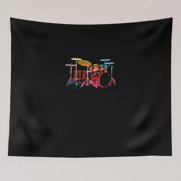 Item preview, Drum-Set-(Bold-Digital-Colors) designed and sold by NikolausNowak.