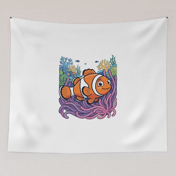Item preview, Vibrant Clownfish Tropical Reef Colors designed and sold by Quillway.
