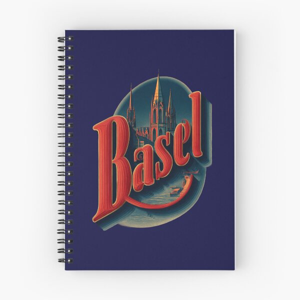 Item preview, Basel, Switzerland with Rhine and cathedral – vintage cityscape designed and sold by Meiersbeste.