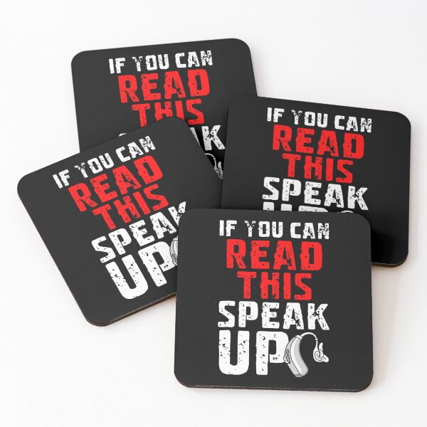Item preview, If You Can Read This Speak Up Hearing Aids designed and sold by TommieJune.