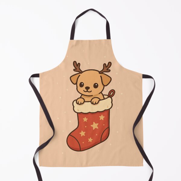 Item preview, Christmas Stocking Pup – Small Breed Reindeer Cutie designed and sold by dogmomtees.