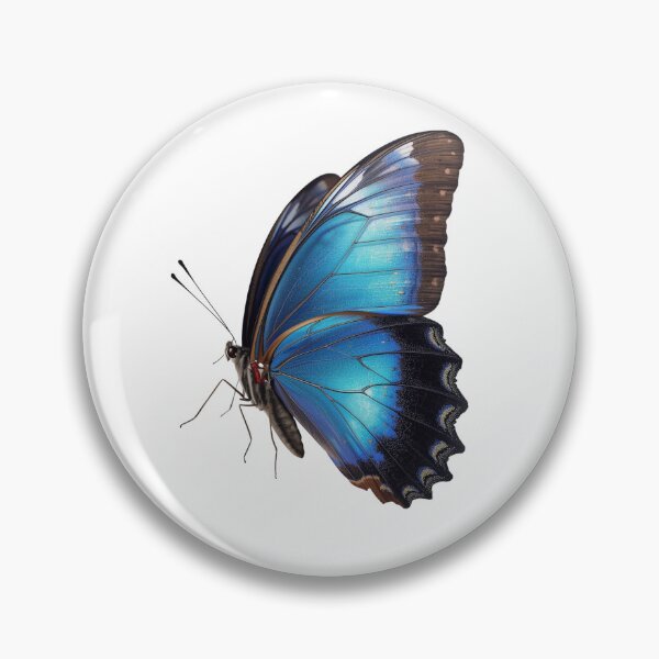 Item preview, Blue Morpho Realistic Butterfly Sticker designed and sold by KiValuate.