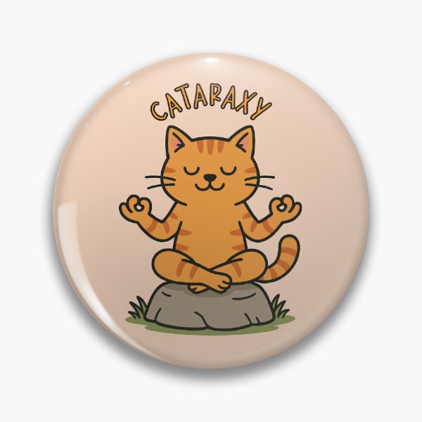 Item preview, Orange Zen kitty mastering “cataraxy” designed and sold by EMWorks-Ink.
