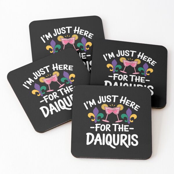 Item preview, I'm Just Here For The Daiquiris Funny Mardi Gras Drinking designed and sold by AsteriskDatBArt.
