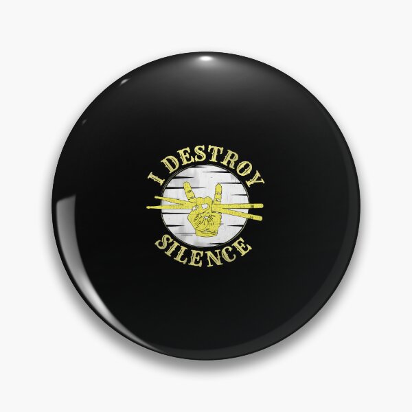 Item preview, Funny Music Drums I Destroy Silence - For Drummer designed and sold by BrandyMegan.