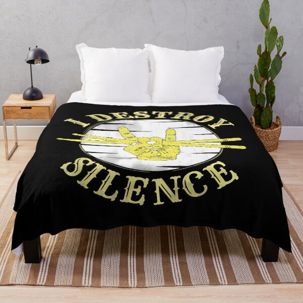 Item preview, Funny Music Drums I Destroy Silence - For Drummer designed and sold by BrandyMegan.