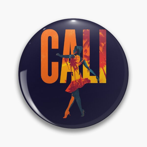 Item preview, Cali Colombia motif with salsa dancer and palm trees – Latin American party design designed and sold by Meiersbeste.
