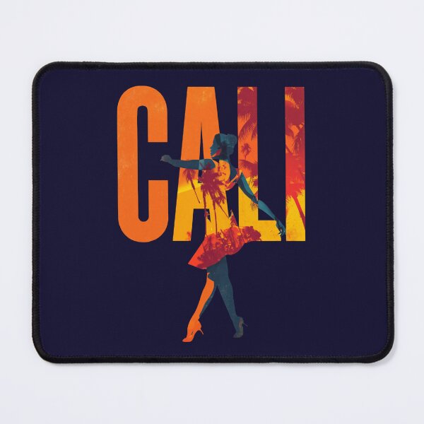 Item preview, Cali Colombia motif with salsa dancer and palm trees – Latin American party design designed and sold by Meiersbeste.