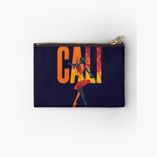 Item preview, Cali Colombia motif with salsa dancer and palm trees – Latin American party design designed and sold by Meiersbeste.