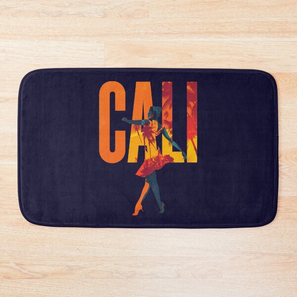 Item preview, Cali Colombia motif with salsa dancer and palm trees – Latin American party design designed and sold by Meiersbeste.
