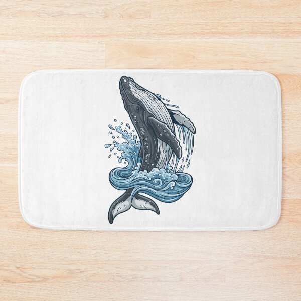 Item preview, Majestic Humpback Whale Ocean Splash designed and sold by Quillway.