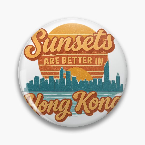 Item preview, Sunsets Are Better in Hong Kong Adventure Vintage Travel designed and sold by Retro-Anime9.