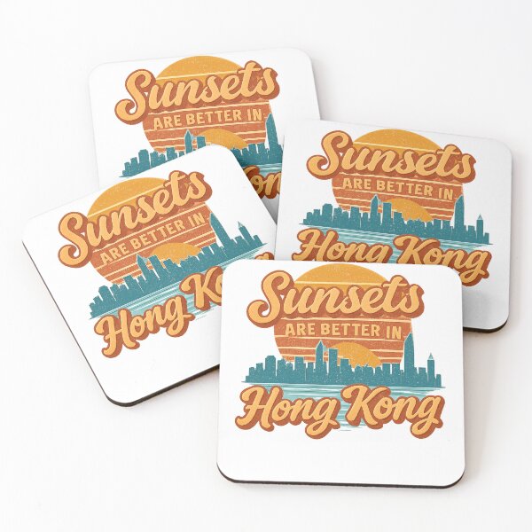 Item preview, Sunsets Are Better in Hong Kong Adventure Vintage Travel designed and sold by Retro-Anime9.