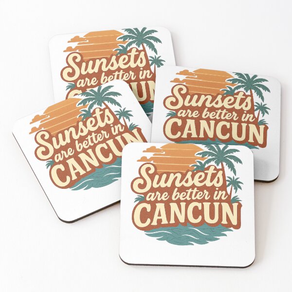 Item preview, Sunsets Are Better in Cancun Adventure Vintage Travel designed and sold by Retro-Anime9.