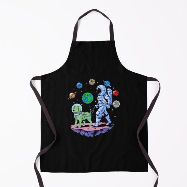 Item preview, Astronaut Walking Alien Dog In Space With Planets Art designed and sold by TommieJune.