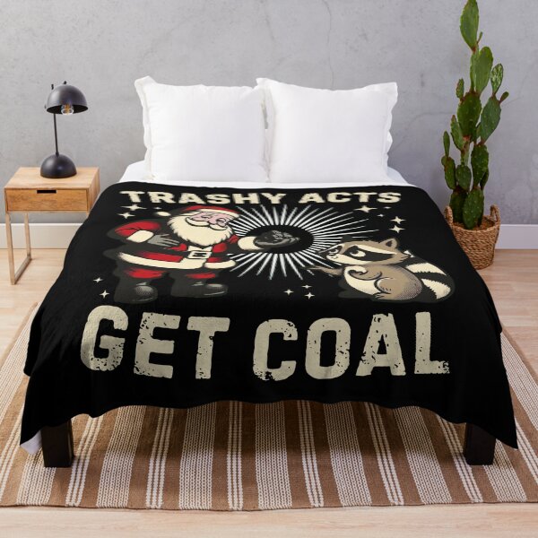 Item preview, Funny Santa Raccoon Christmas Coal T-Shirt designed and sold by TinaMDedrick.
